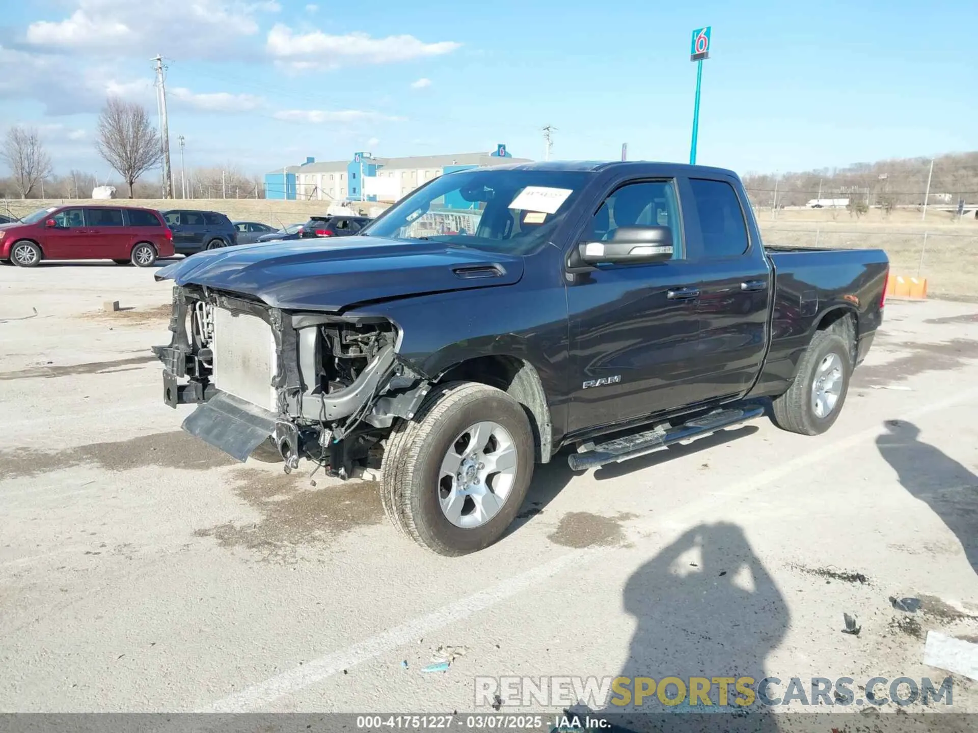 2 Photograph of a damaged car 1C6SRFBT6NN159941 RAM 1500 2022