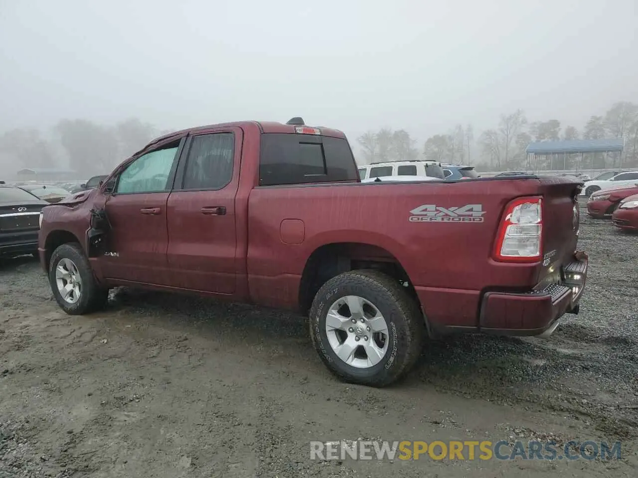 2 Photograph of a damaged car 1C6SRFBT7NN432367 RAM 1500 2022