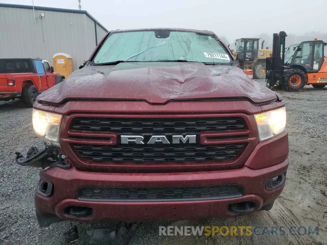 5 Photograph of a damaged car 1C6SRFBT7NN432367 RAM 1500 2022
