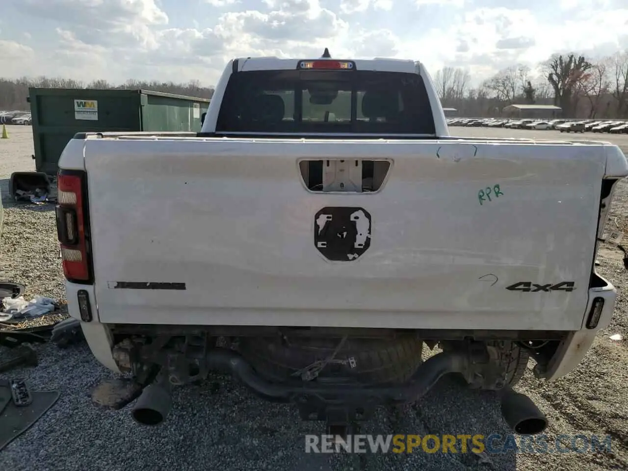 6 Photograph of a damaged car 1C6SRFBT9NN476662 RAM 1500 2022