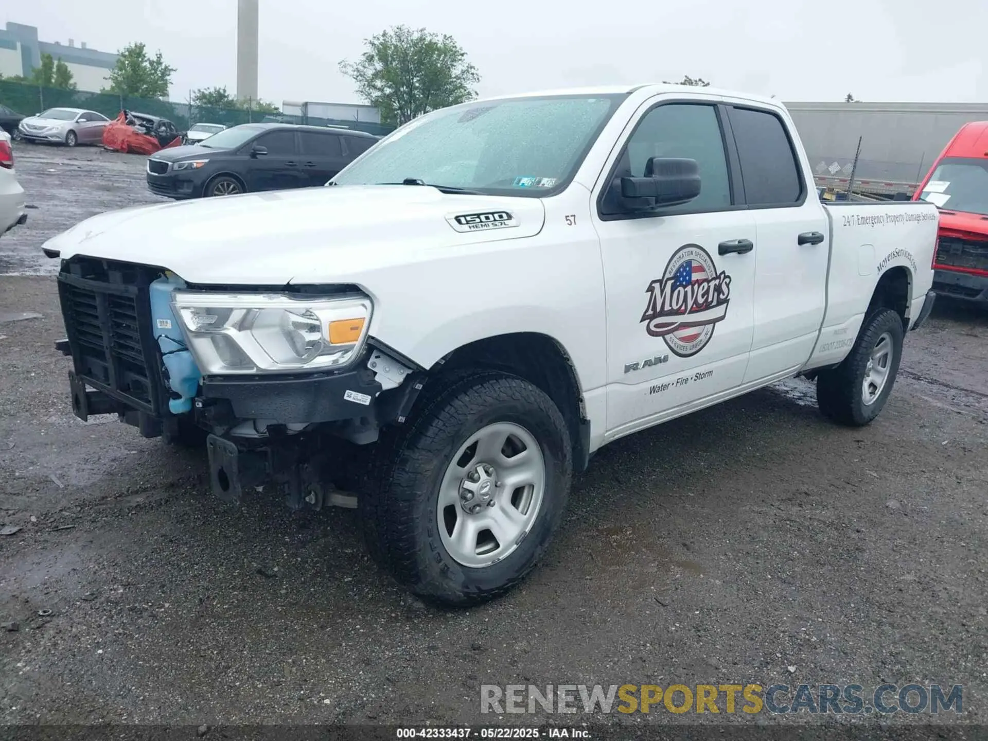 2 Photograph of a damaged car 1C6SRFCT2NN213959 RAM 1500 2022
