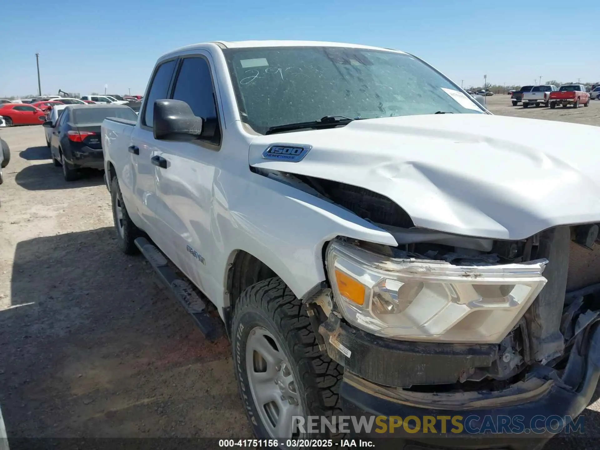 1 Photograph of a damaged car 1C6SRFCT3NN433580 RAM 1500 2022