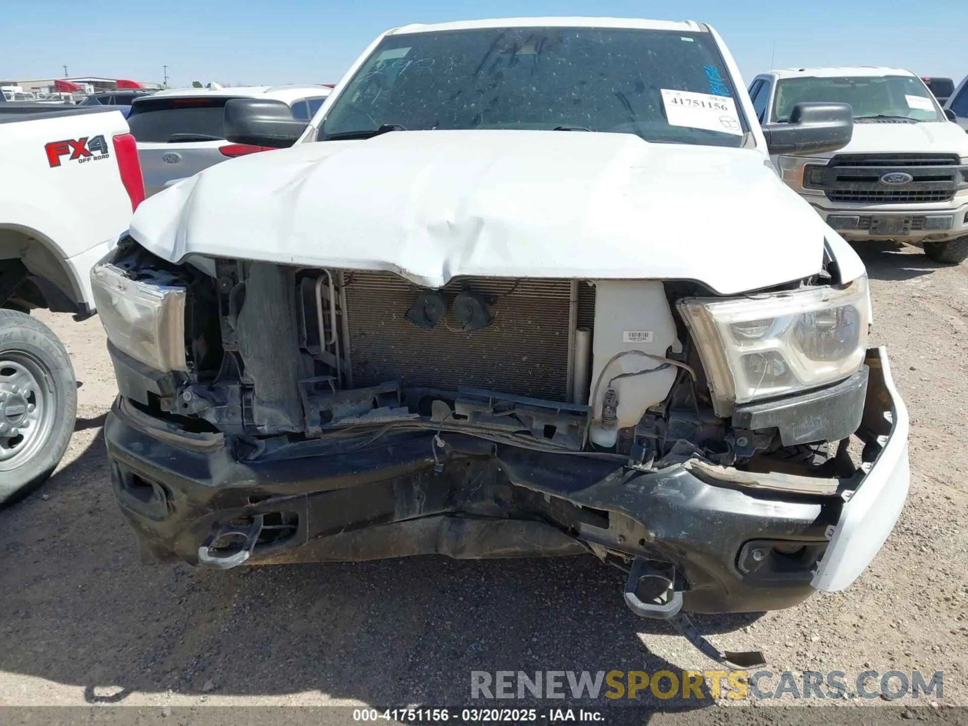 6 Photograph of a damaged car 1C6SRFCT3NN433580 RAM 1500 2022