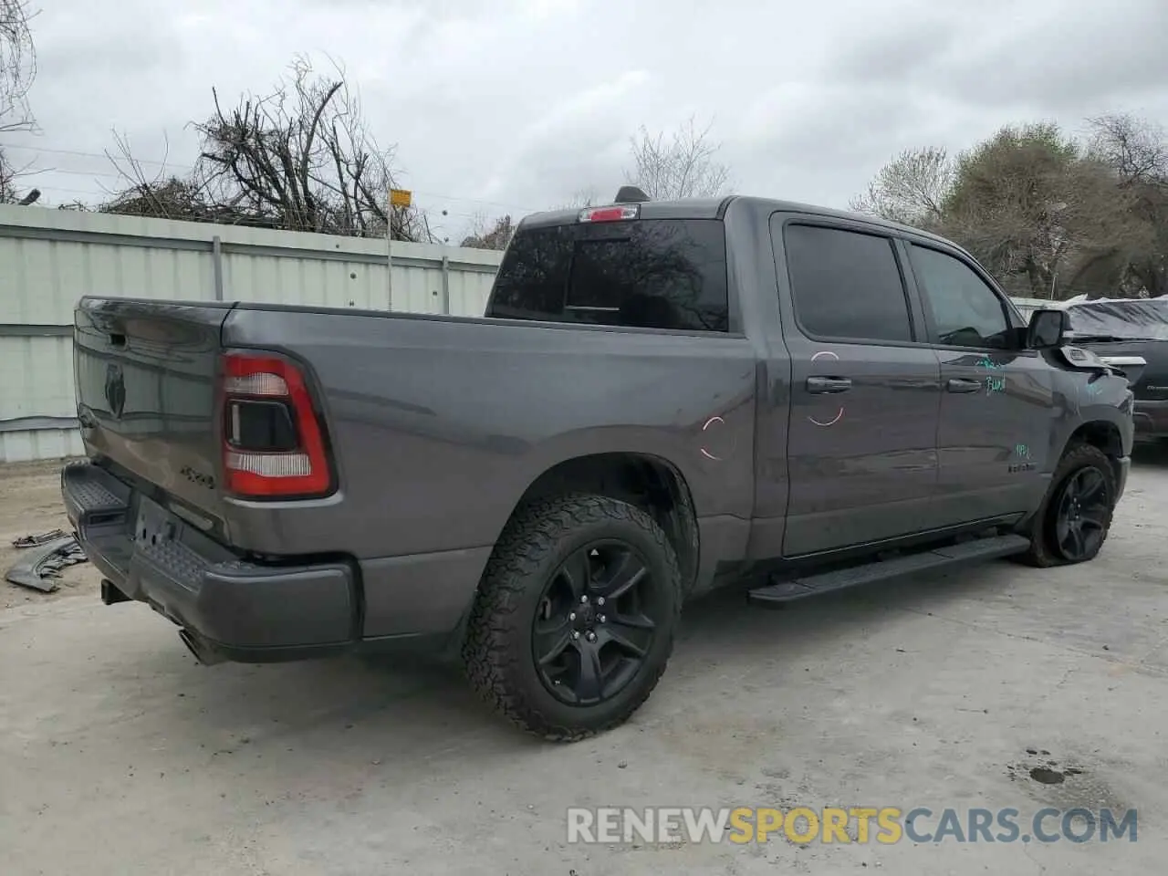 3 Photograph of a damaged car 1C6SRFFM7NN298608 RAM 1500 2022