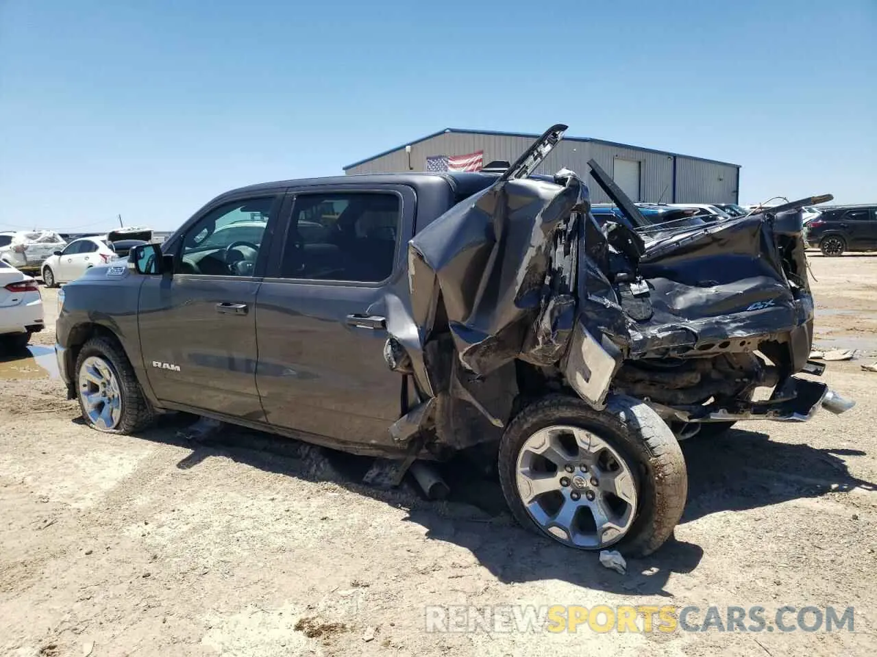 2 Photograph of a damaged car 1C6SRFFT0NN154812 RAM 1500 2022