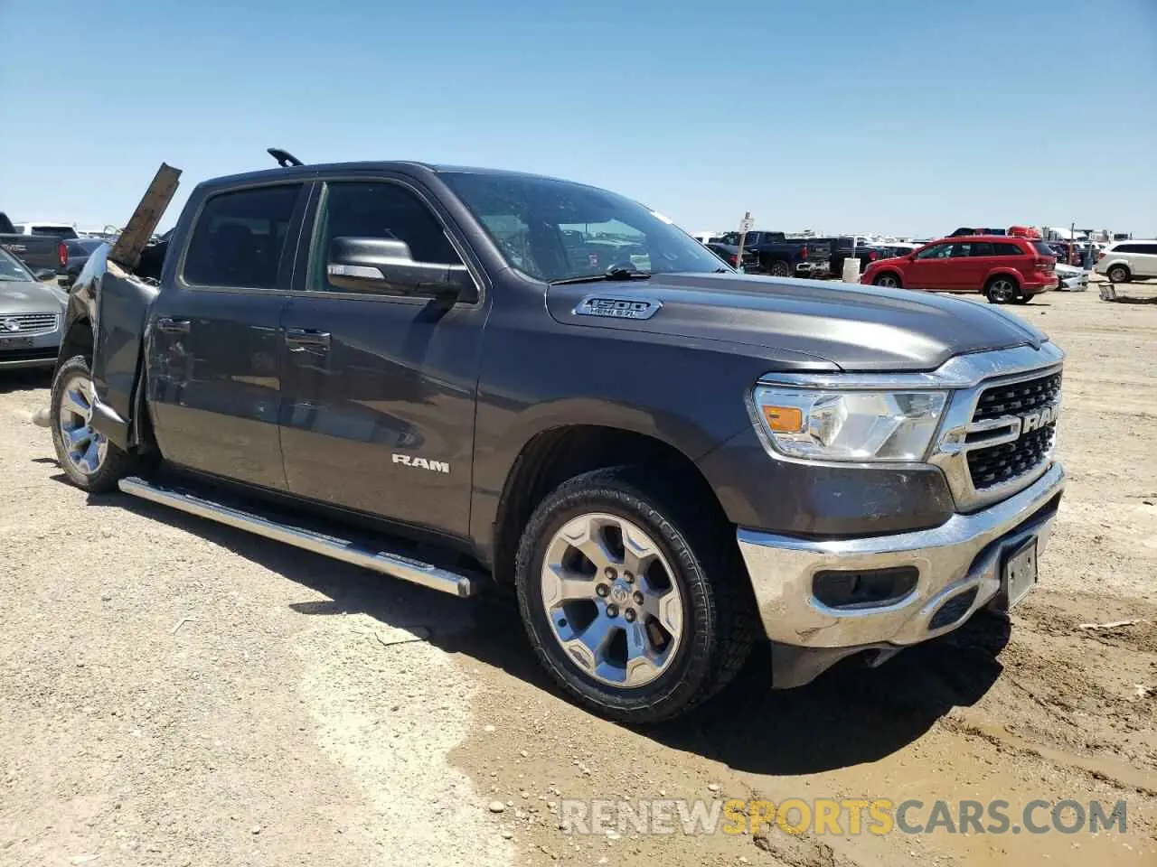 4 Photograph of a damaged car 1C6SRFFT0NN154812 RAM 1500 2022
