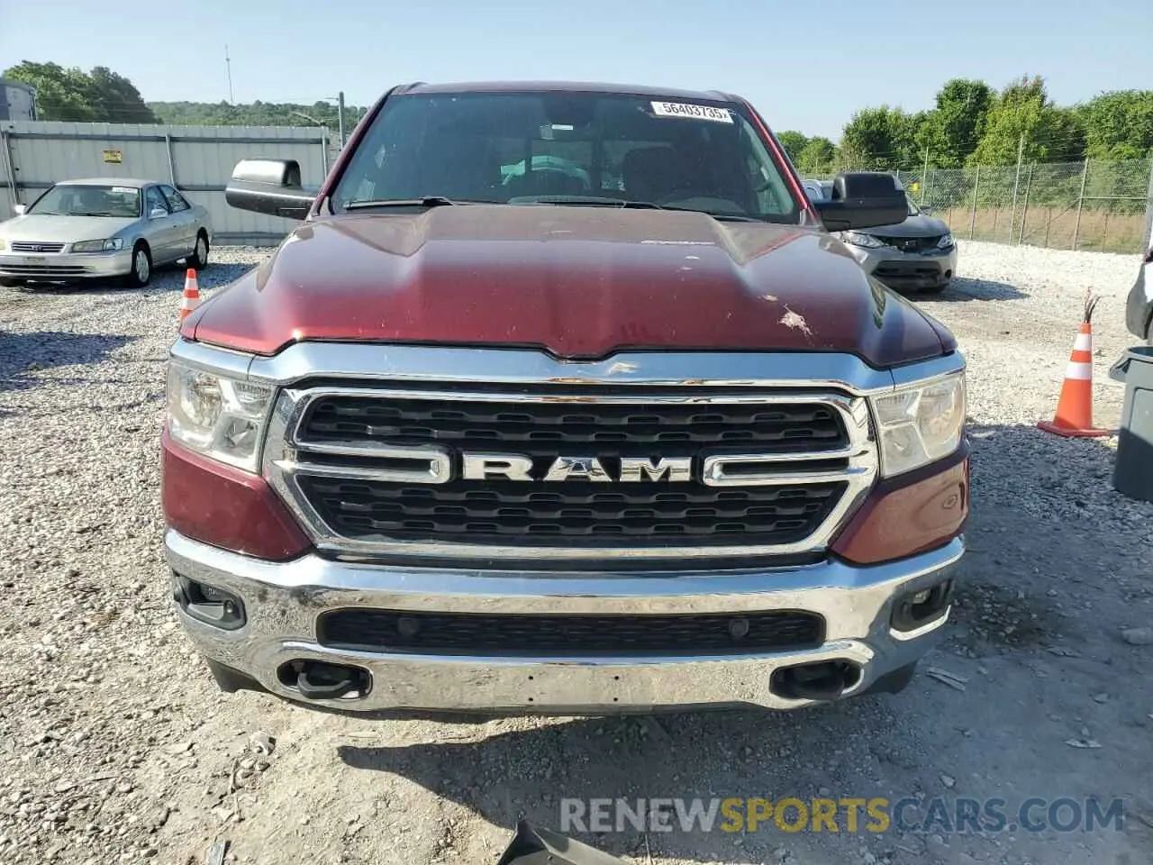 5 Photograph of a damaged car 1C6SRFFT6NN381504 RAM 1500 2022