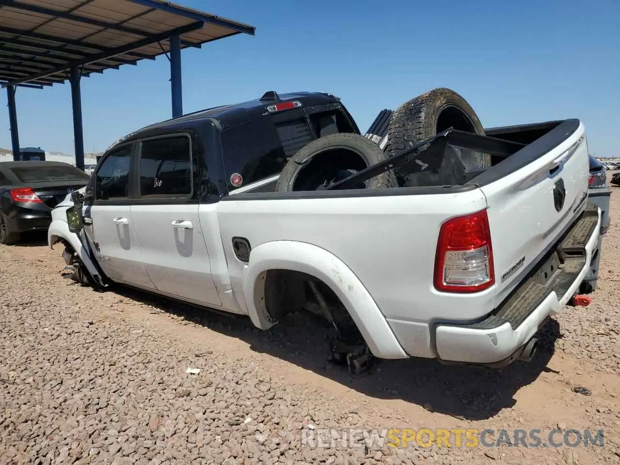 2 Photograph of a damaged car 1C6SRFFT9NN194208 RAM 1500 2022