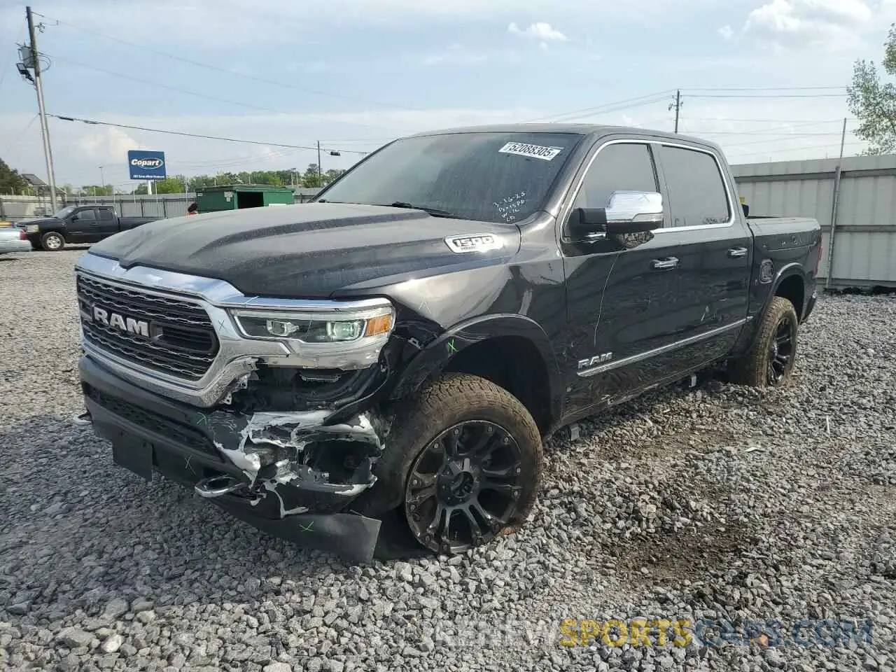 1 Photograph of a damaged car 1C6SRFHT3NN109831 RAM 1500 2022