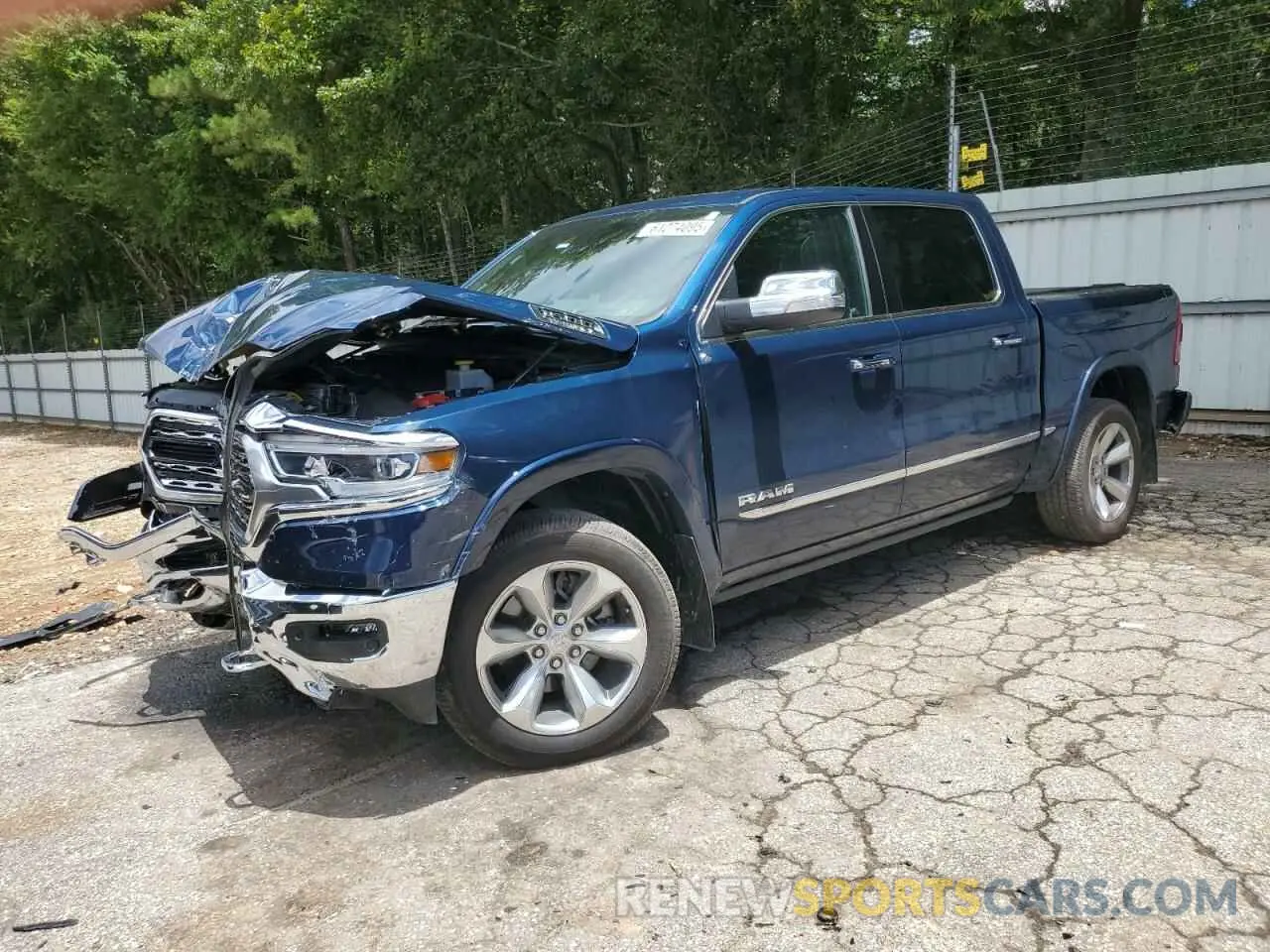 1 Photograph of a damaged car 1C6SRFHT4NN164627 RAM 1500 2022