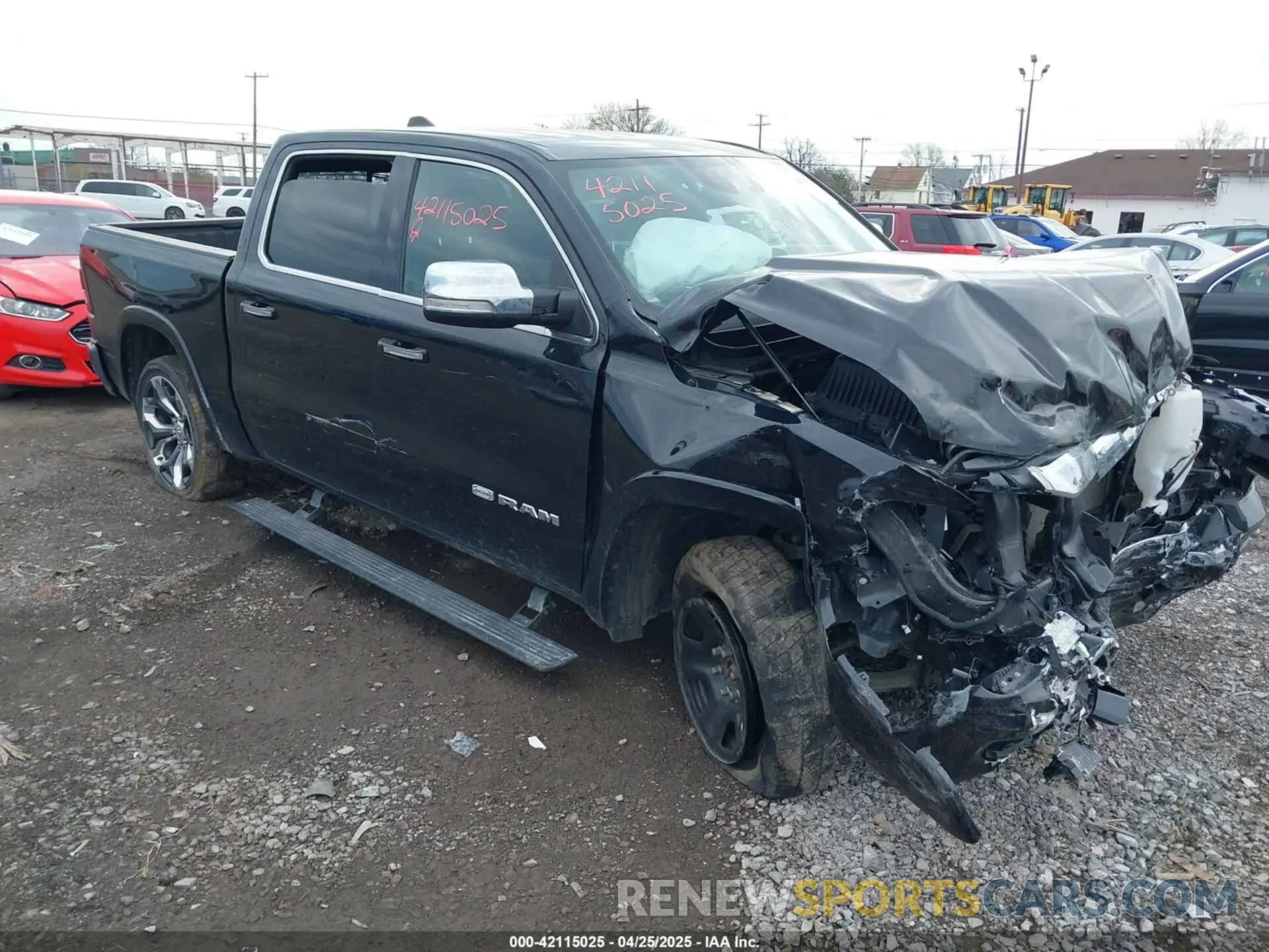 1 Photograph of a damaged car 1C6SRFKT9NN166088 RAM 1500 2022