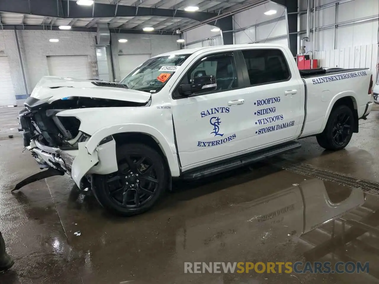 1 Photograph of a damaged car 1C6SRFRT9NN387423 RAM 1500 2022