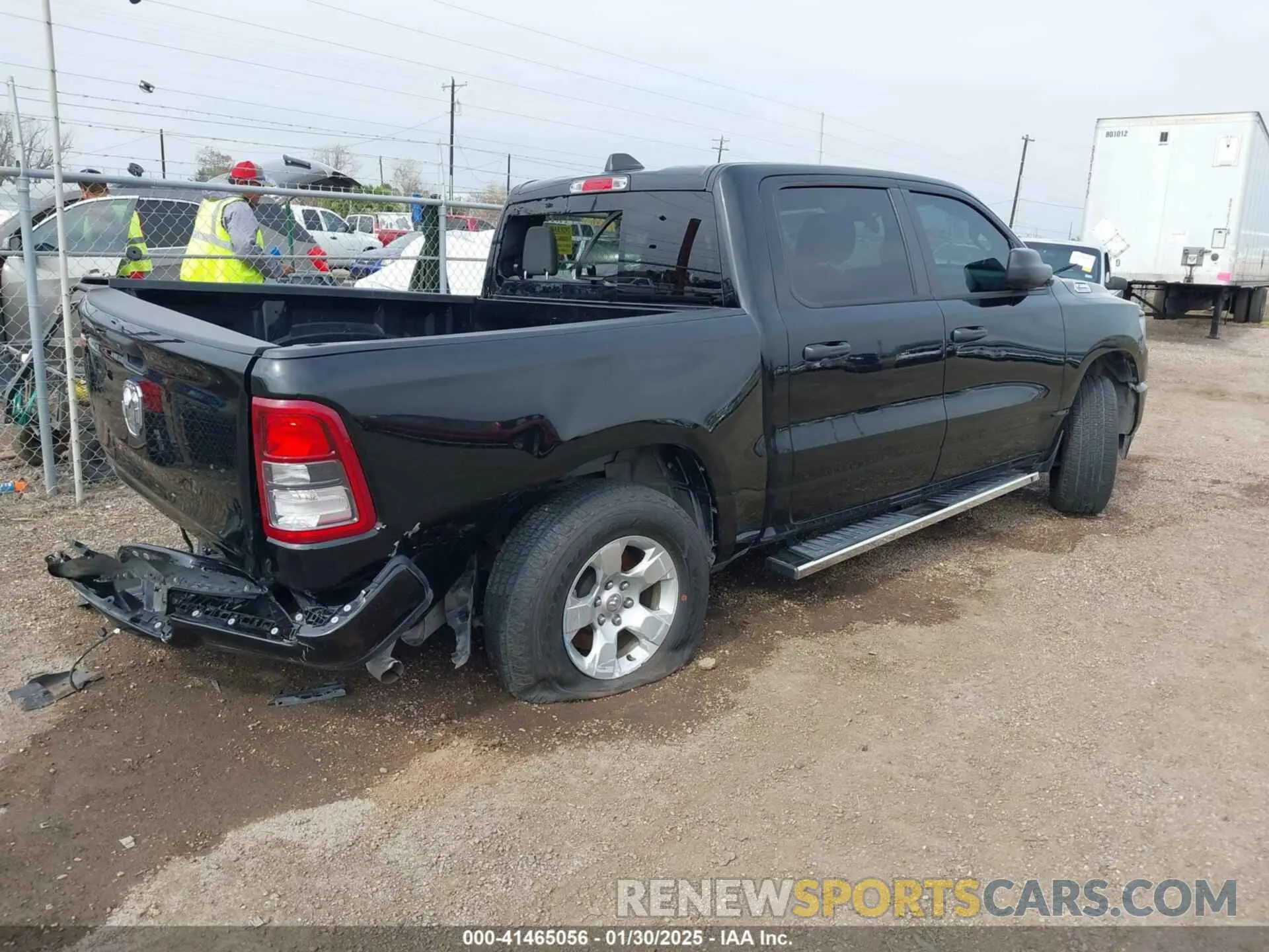 4 Photograph of a damaged car 1C6RREGT6PN620043 RAM 1500 2023