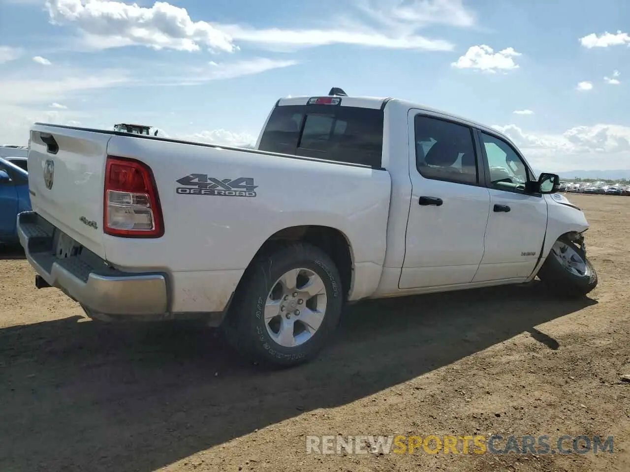 3 Photograph of a damaged car 1C6SRFFT0PN616465 RAM 1500 2023