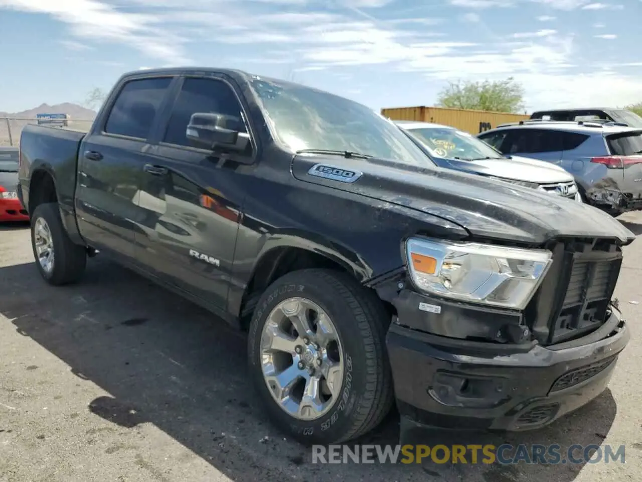 4 Photograph of a damaged car 1C6SRFFT6PN580748 RAM 1500 2023