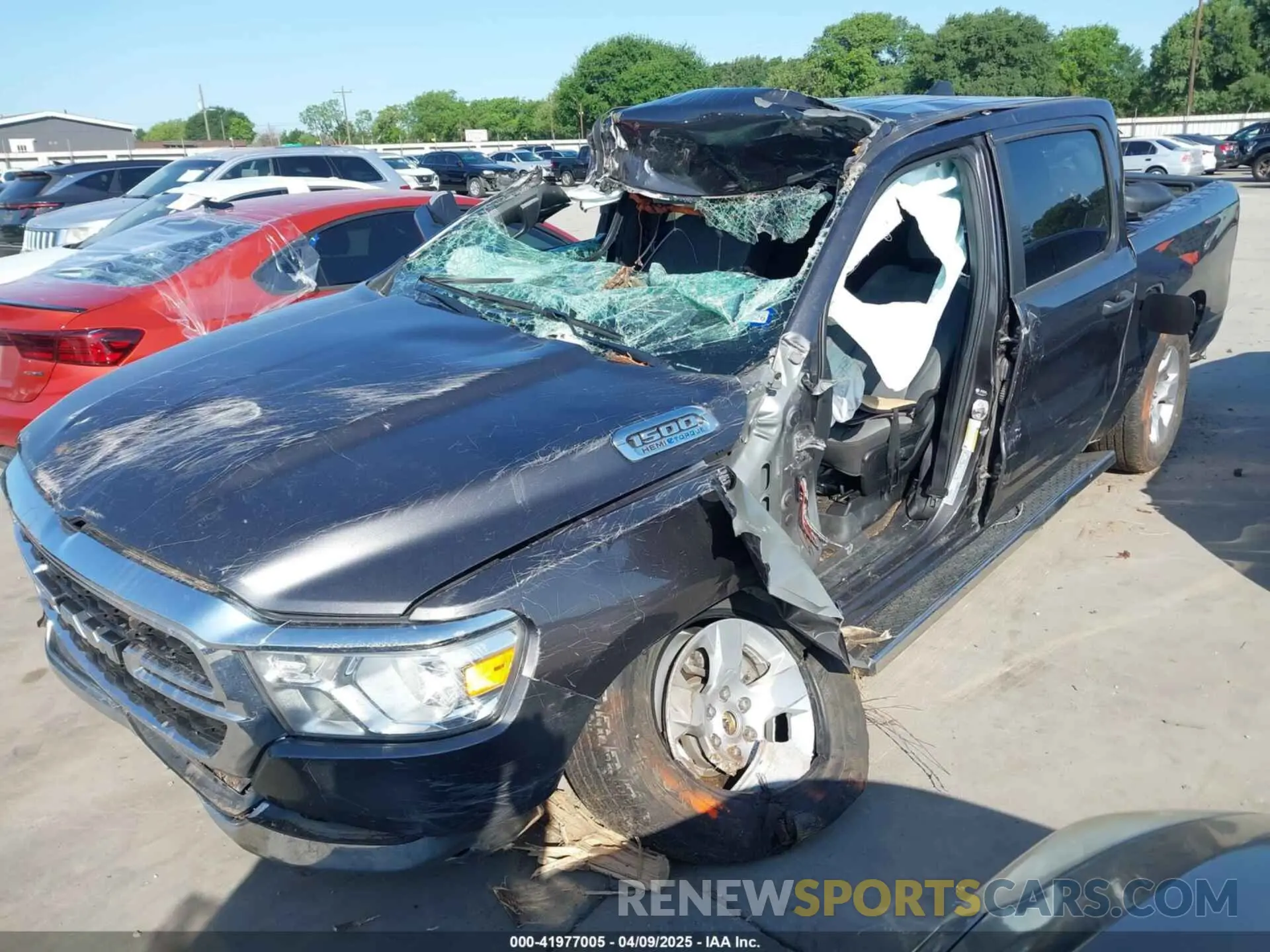 2 Photograph of a damaged car 1C6SRFFT6PN642861 RAM 1500 2023