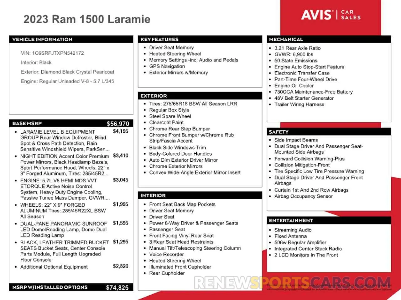 12 Фотография поврежденного автомобиля 1C6SRFJTXPN542172 RAM 1500 2023
