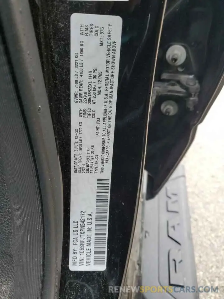 13 Фотография поврежденного автомобиля 1C6SRFJTXPN542172 RAM 1500 2023