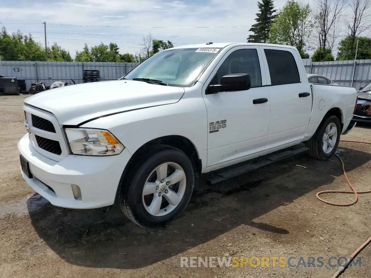 1 Photograph of a damaged car 3C6RR7KG0PG661959 RAM 1500 2023