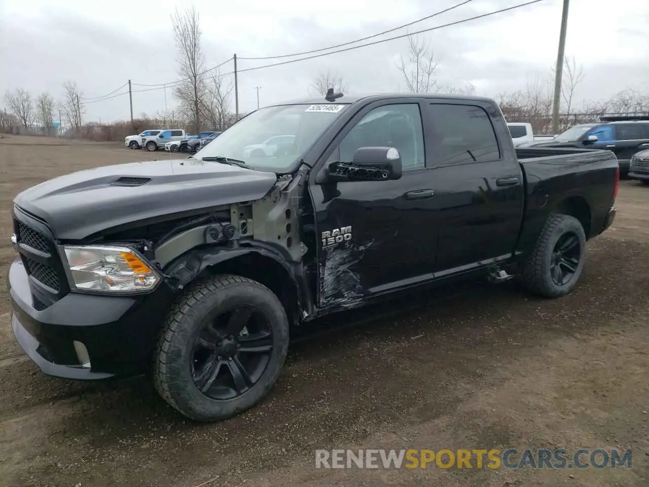 1 Photograph of a damaged car 3C6RR7KT2PG669929 RAM 1500 2023