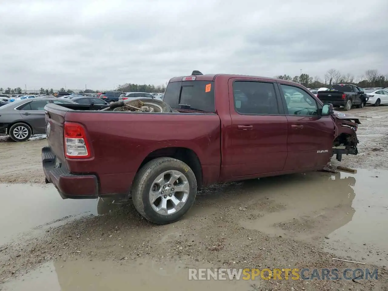 3 Photograph of a damaged car 1C6RREFTXRN157702 RAM 1500 2024