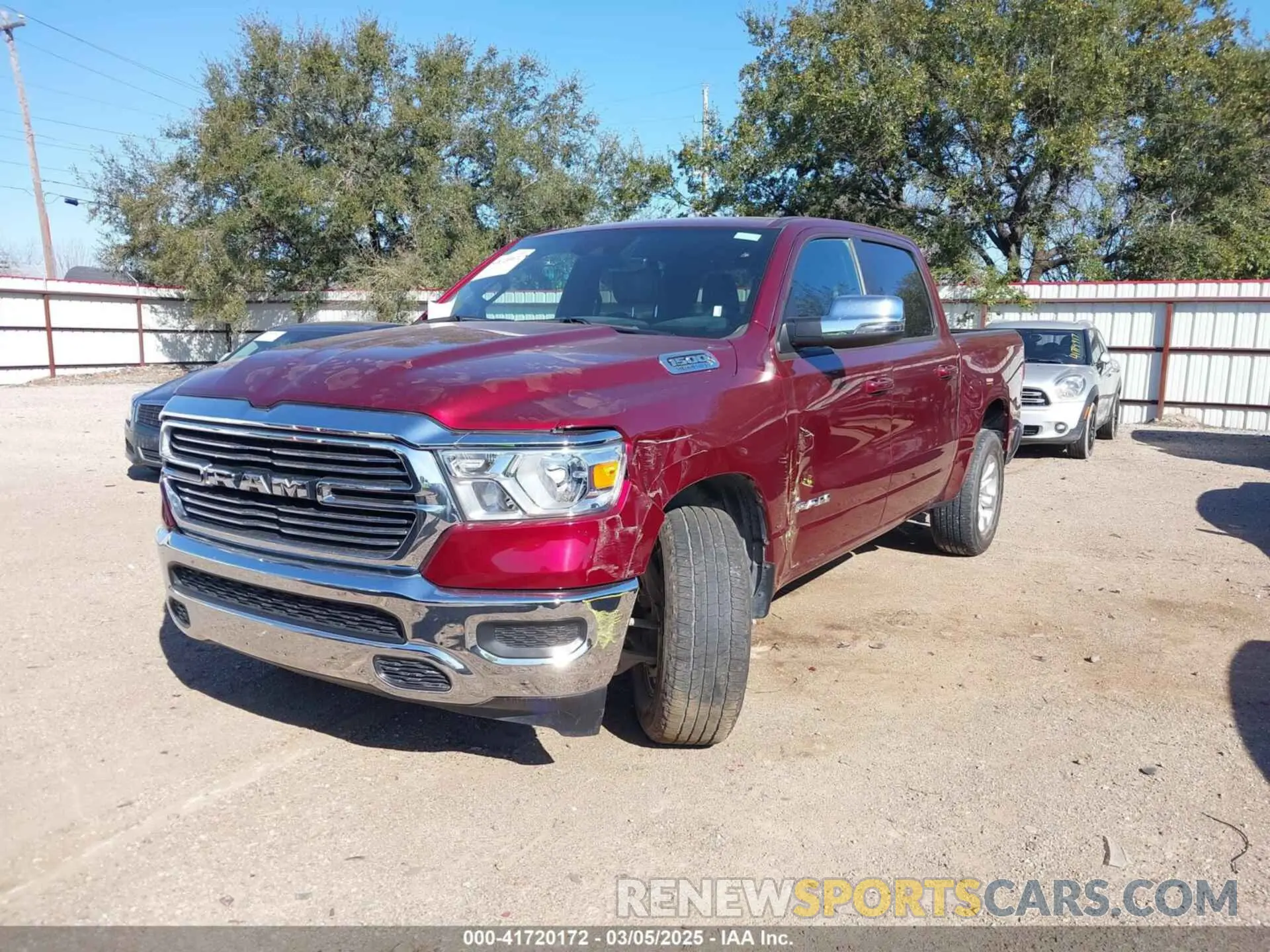 2 Photograph of a damaged car 1C6RREJT8RN220786 RAM 1500 2024