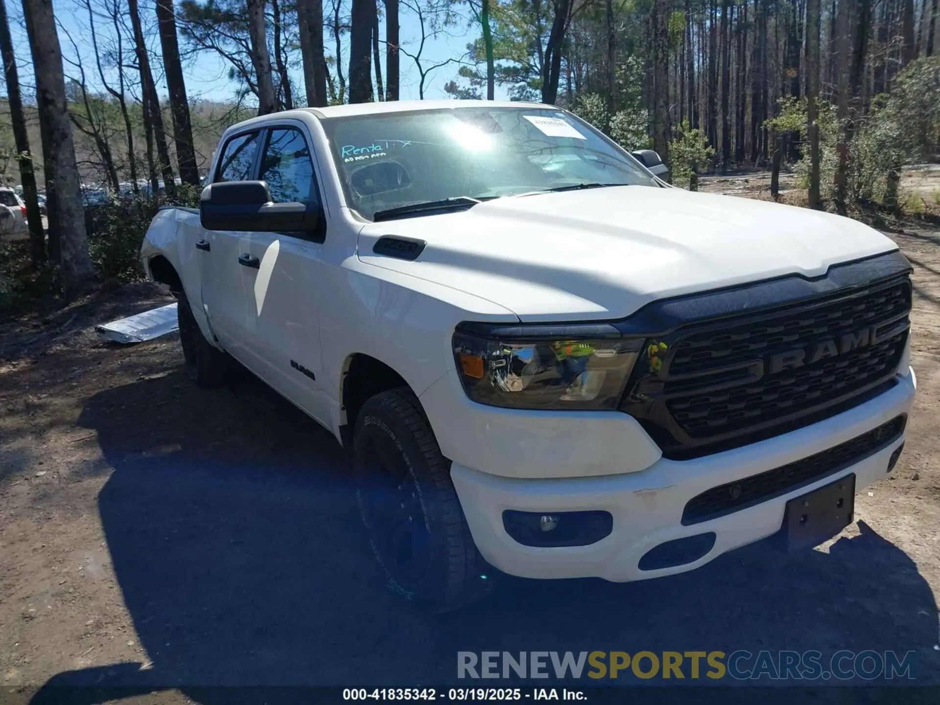 1 Photograph of a damaged car 1C6SRFFT0RN150670 RAM 1500 2024