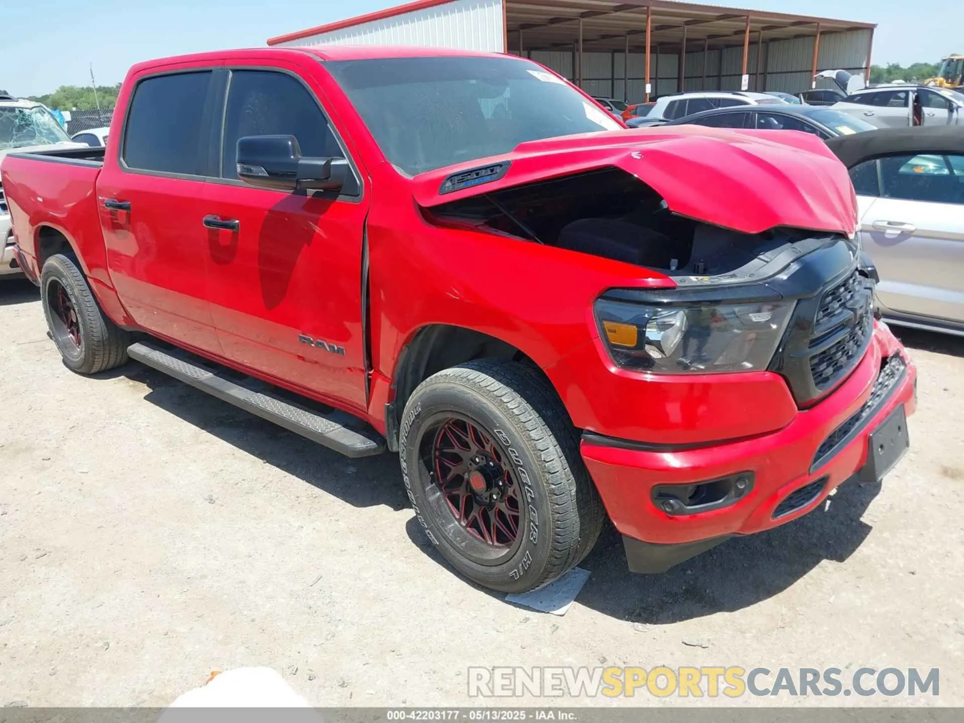 1 Photograph of a damaged car 1C6SRFFT6RN202805 RAM 1500 2024