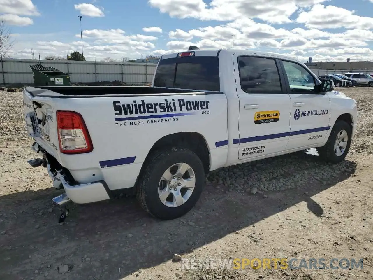 3 Photograph of a damaged car 1C6SRFFT7RN126253 RAM 1500 2024