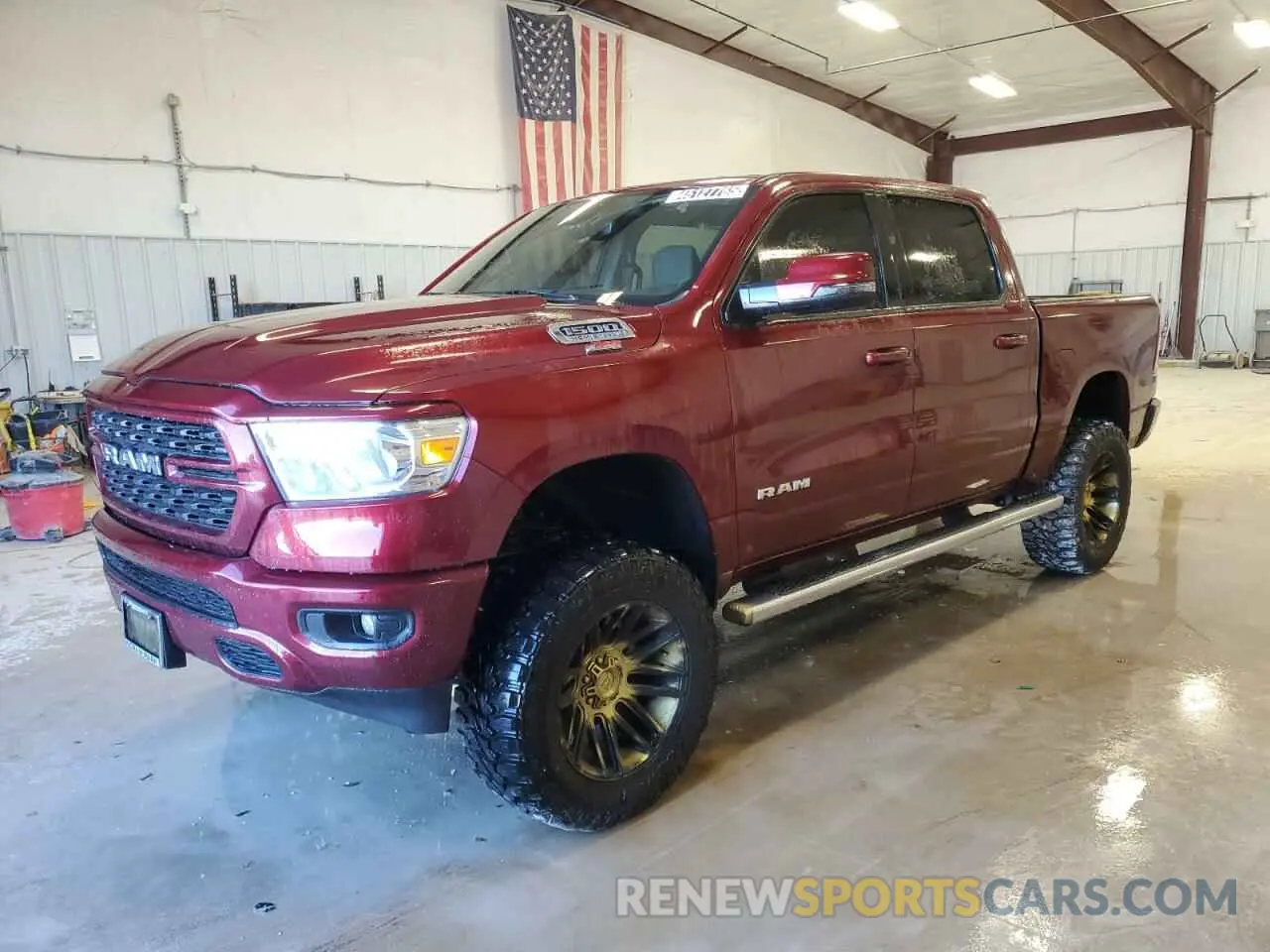 1 Photograph of a damaged car 1C6SRFFT7RN206832 RAM 1500 2024