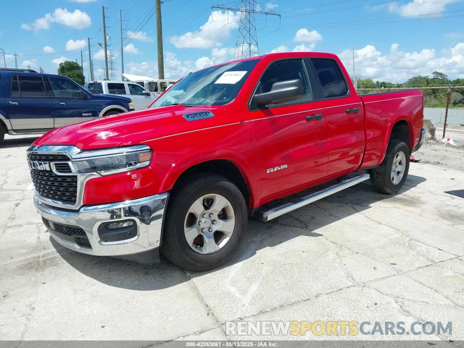 2 Photograph of a damaged car 1C6RREBG4SN501541 RAM 1500 2025