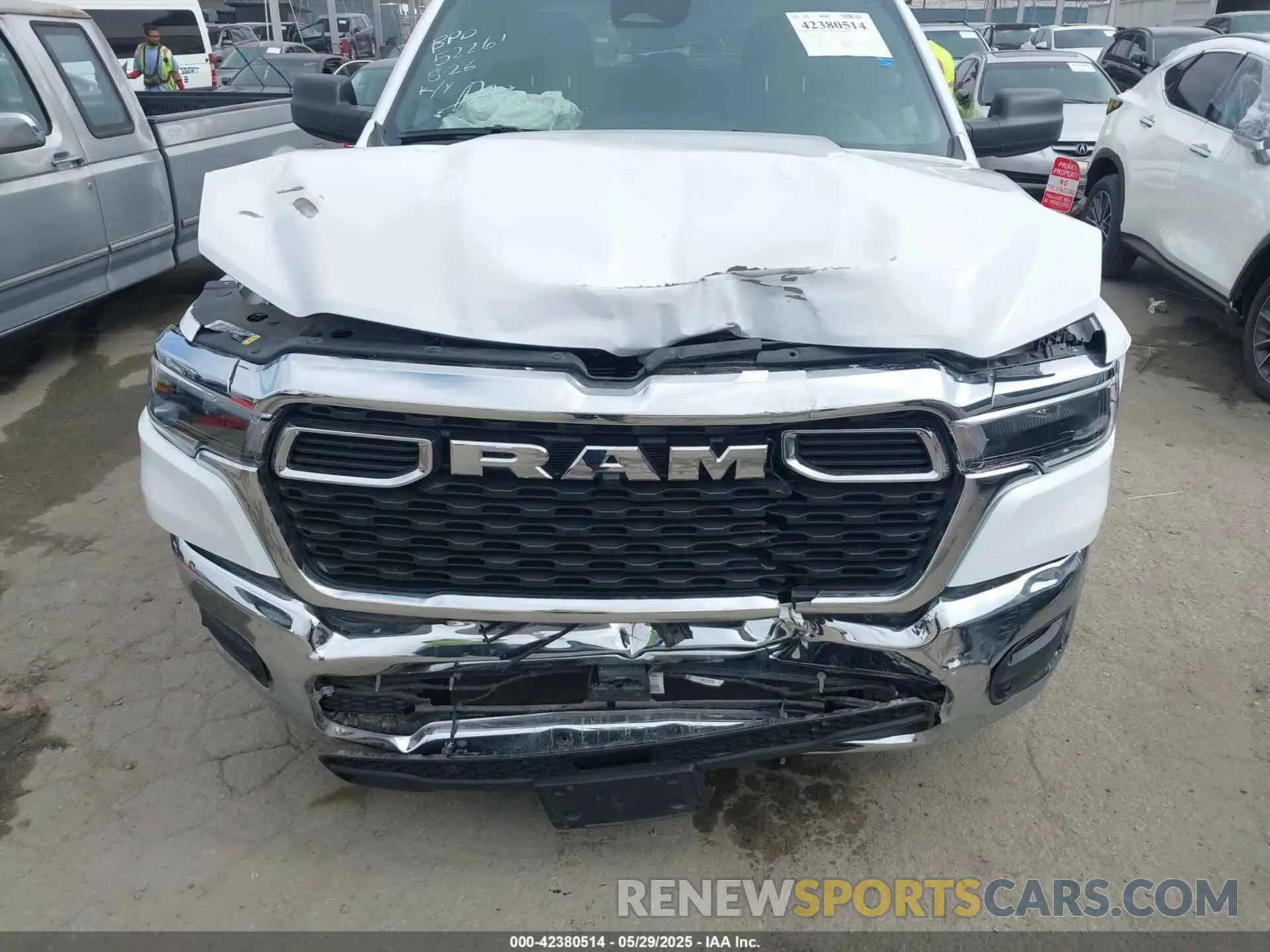 6 Photograph of a damaged car 1C6RREFG1SN504598 RAM 1500 2025