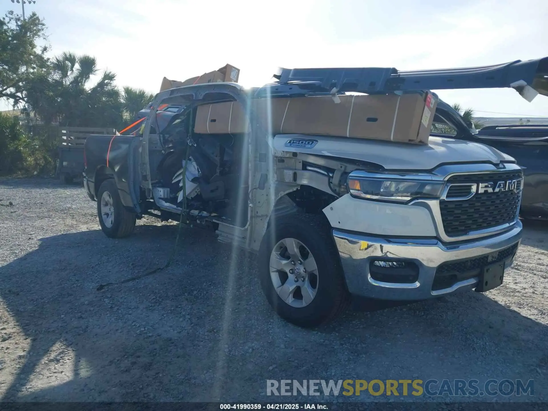 1 Photograph of a damaged car 1C6RRFFG5SN548576 RAM 1500 2025