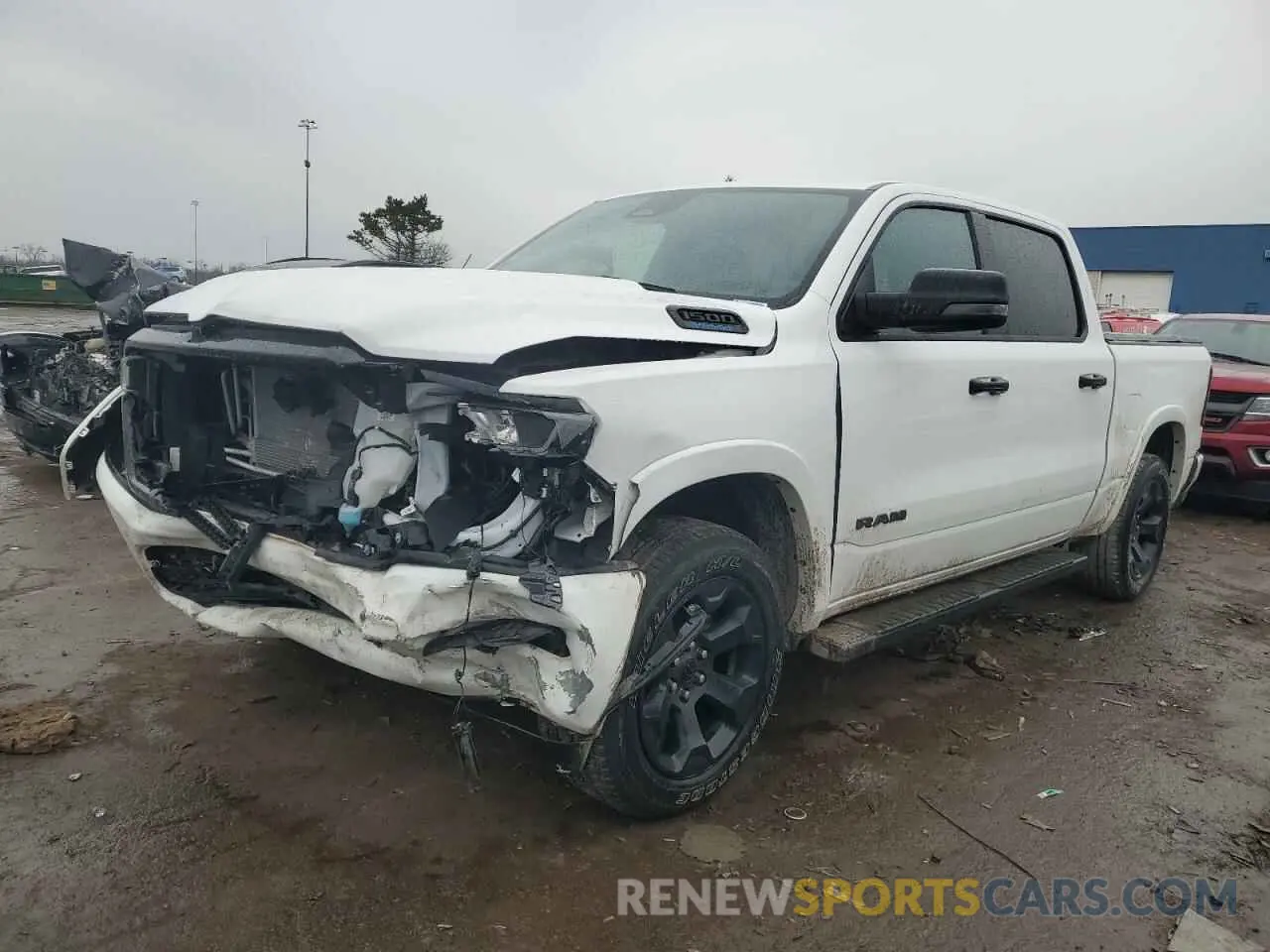 1 Photograph of a damaged car 1C6RRFFG9SN575912 RAM 1500 2025