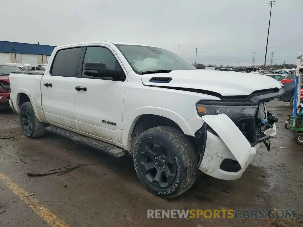 4 Photograph of a damaged car 1C6RRFFG9SN575912 RAM 1500 2025