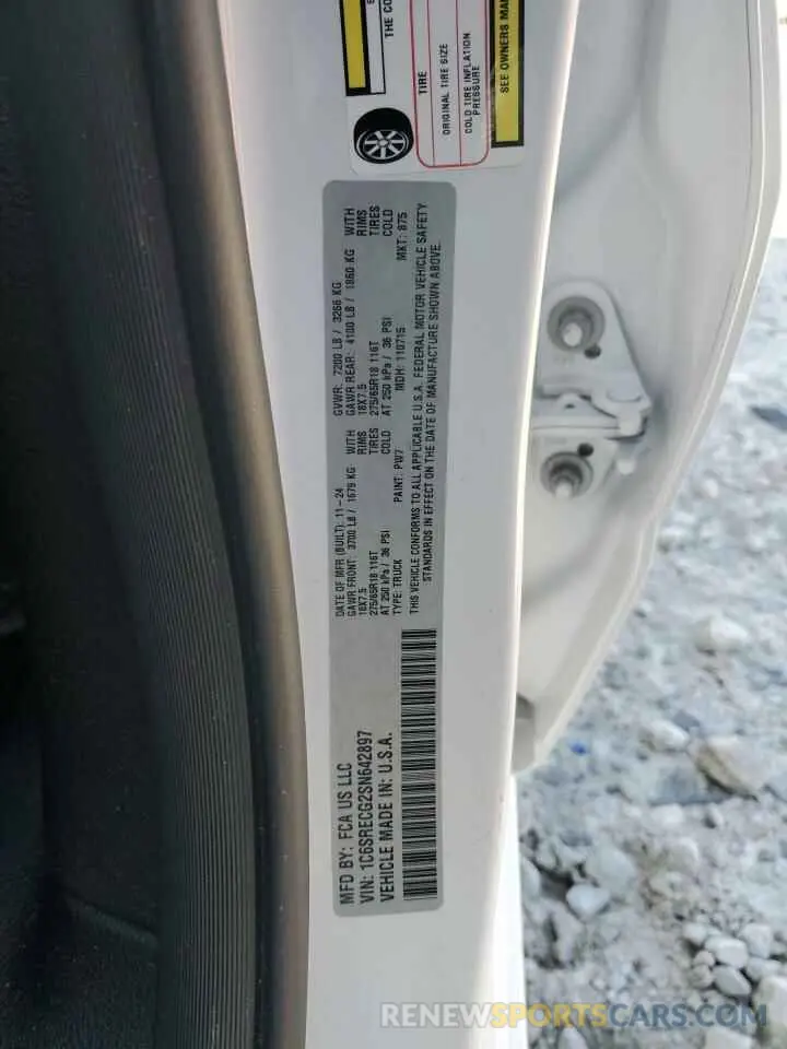 12 Фотография поврежденного автомобиля 1C6SRECG2SN642897 RAM 1500 2025