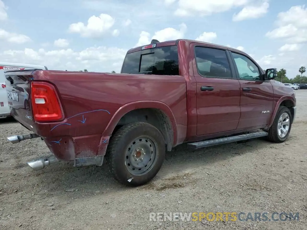 3 Photograph of a damaged car 1C6SRFFP7SN600291 RAM 1500 2025
