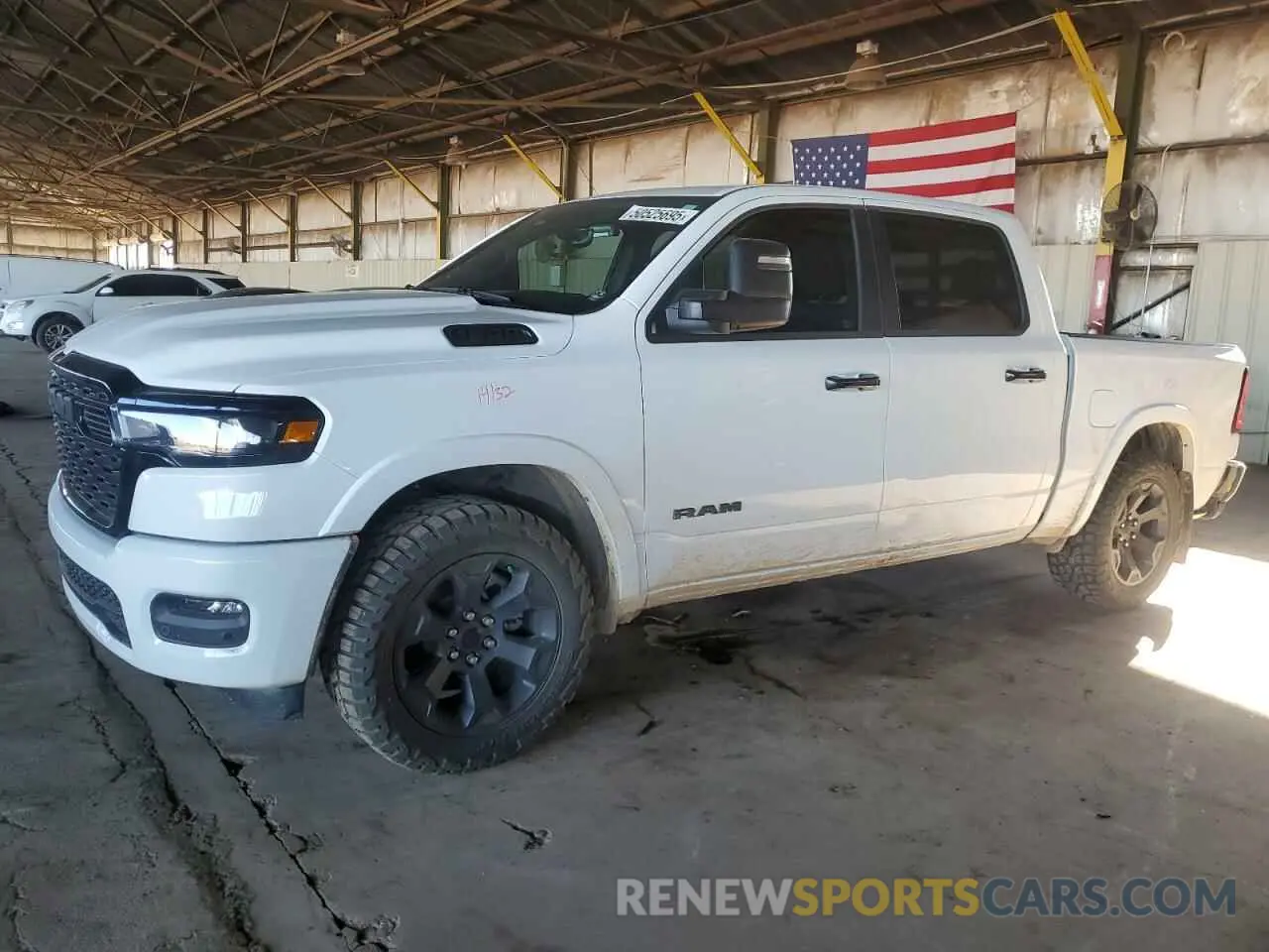 1 Photograph of a damaged car 1C6SRFFP8SN618833 RAM 1500 2025