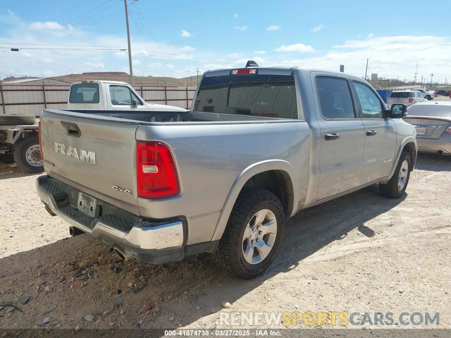 4 Photograph of a damaged car 1C6SRFFP9SN581193 RAM 1500 2025