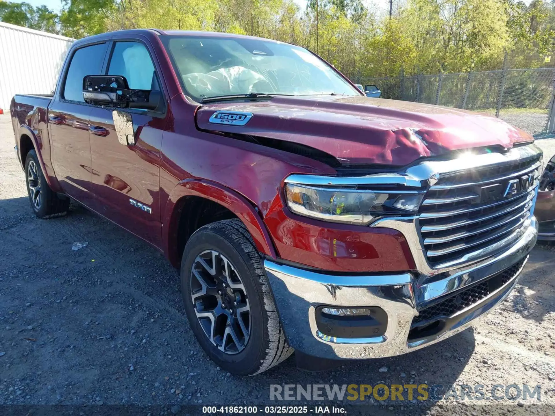 1 Photograph of a damaged car 1C6SRFJP2SN563237 RAM 1500 2025