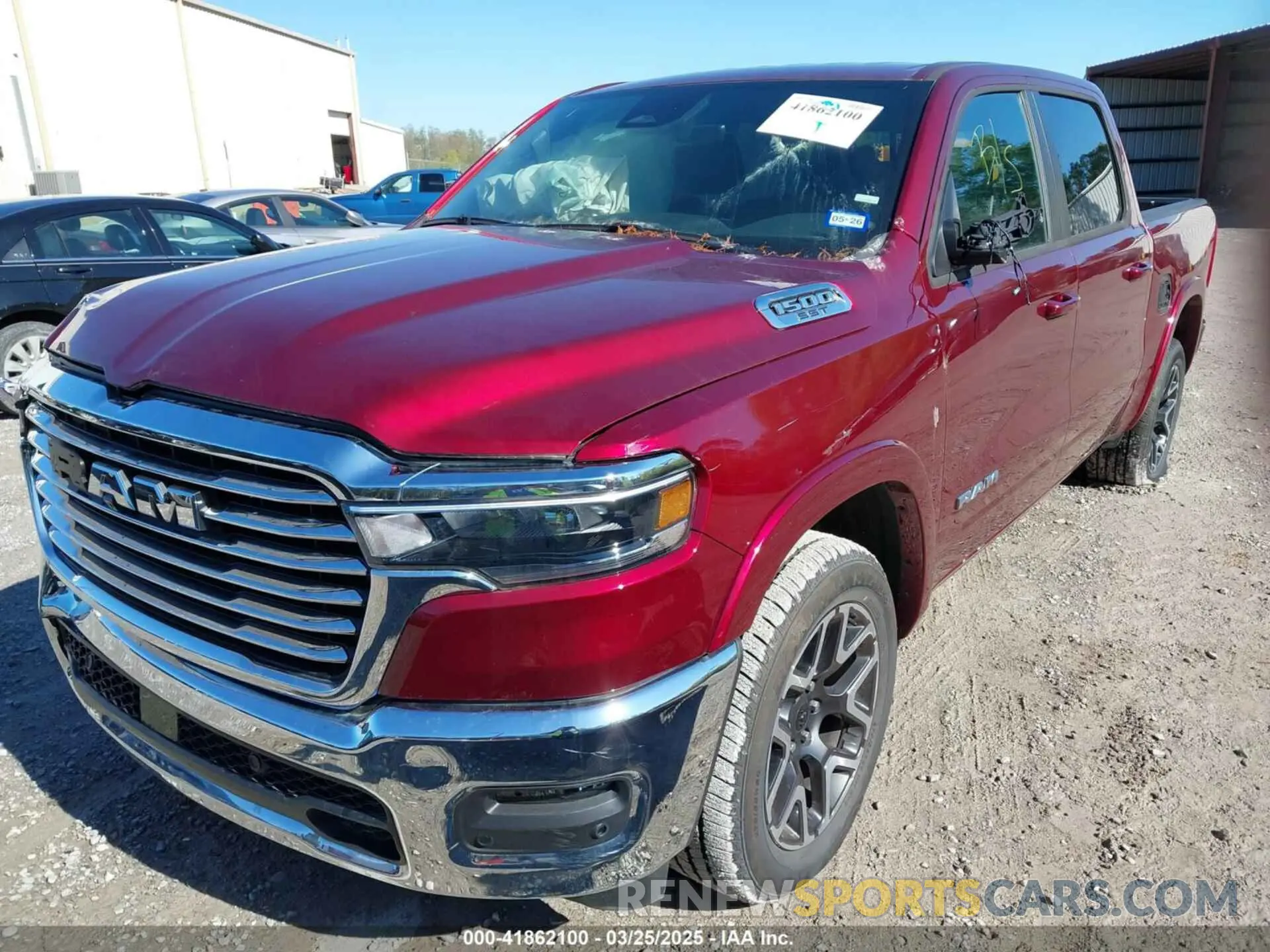 2 Photograph of a damaged car 1C6SRFJP2SN563237 RAM 1500 2025
