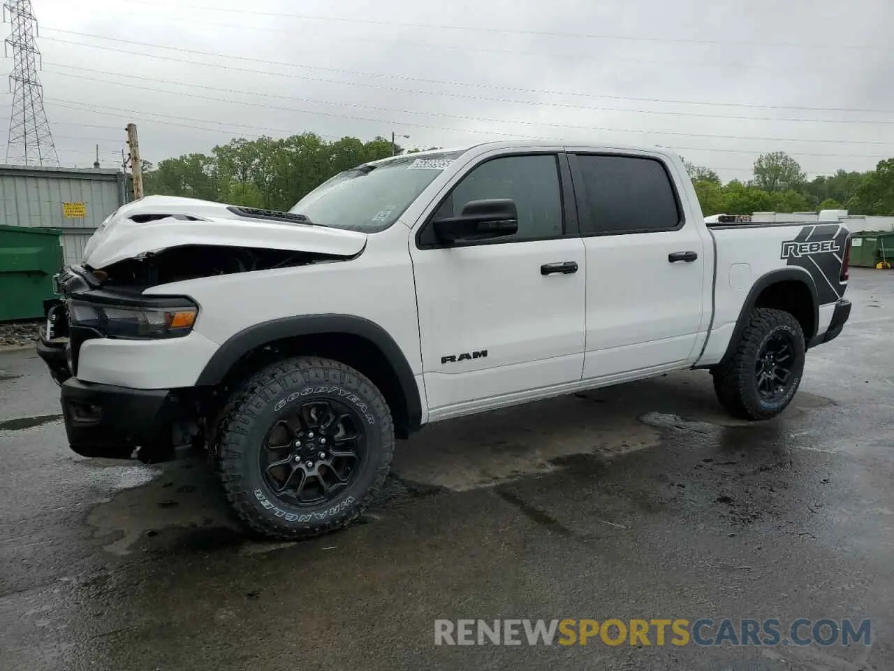 1 Photograph of a damaged car 1C6SRFLP7SN584078 RAM 1500 2025