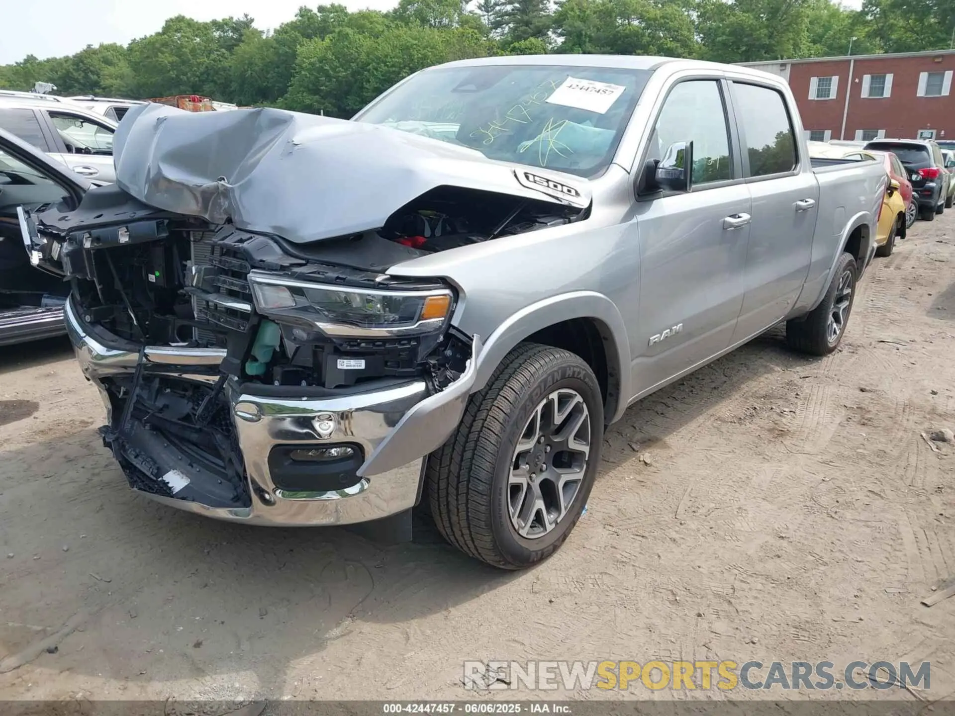 2 Photograph of a damaged car 1C6SRFRP2SN520862 RAM 1500 2025