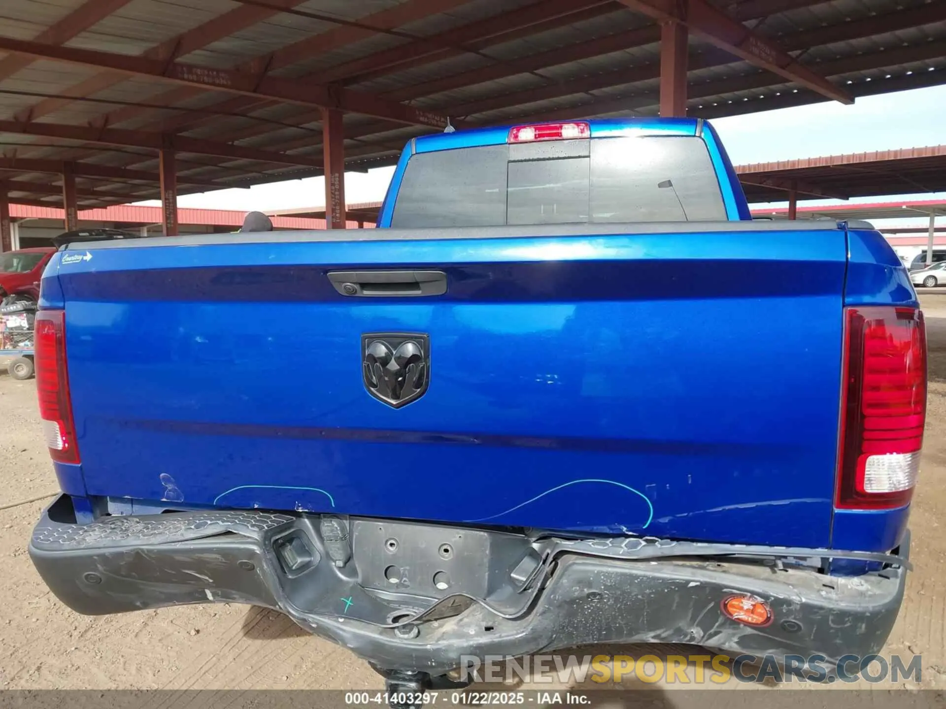 16 Photograph of a damaged car 1C6RR6GG2KS695034 RAM 1500 CLASSIC 2019
