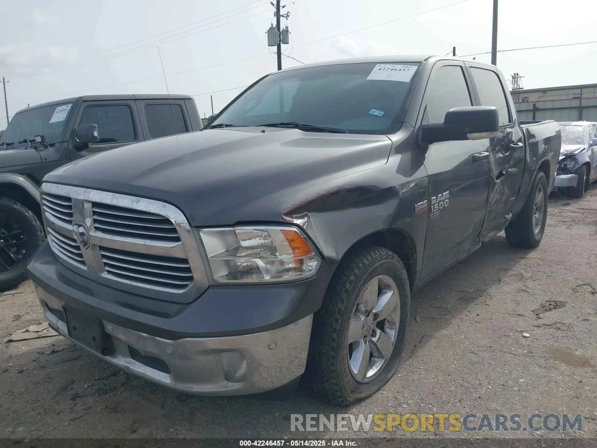 2 Photograph of a damaged car 1C6RR6LT9KS539625 RAM 1500 CLASSIC 2019