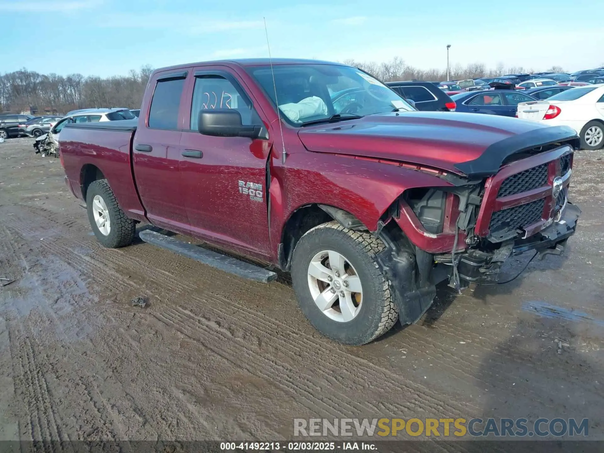 1 Photograph of a damaged car 1C6RR7FGXKS584156 RAM 1500 CLASSIC 2019