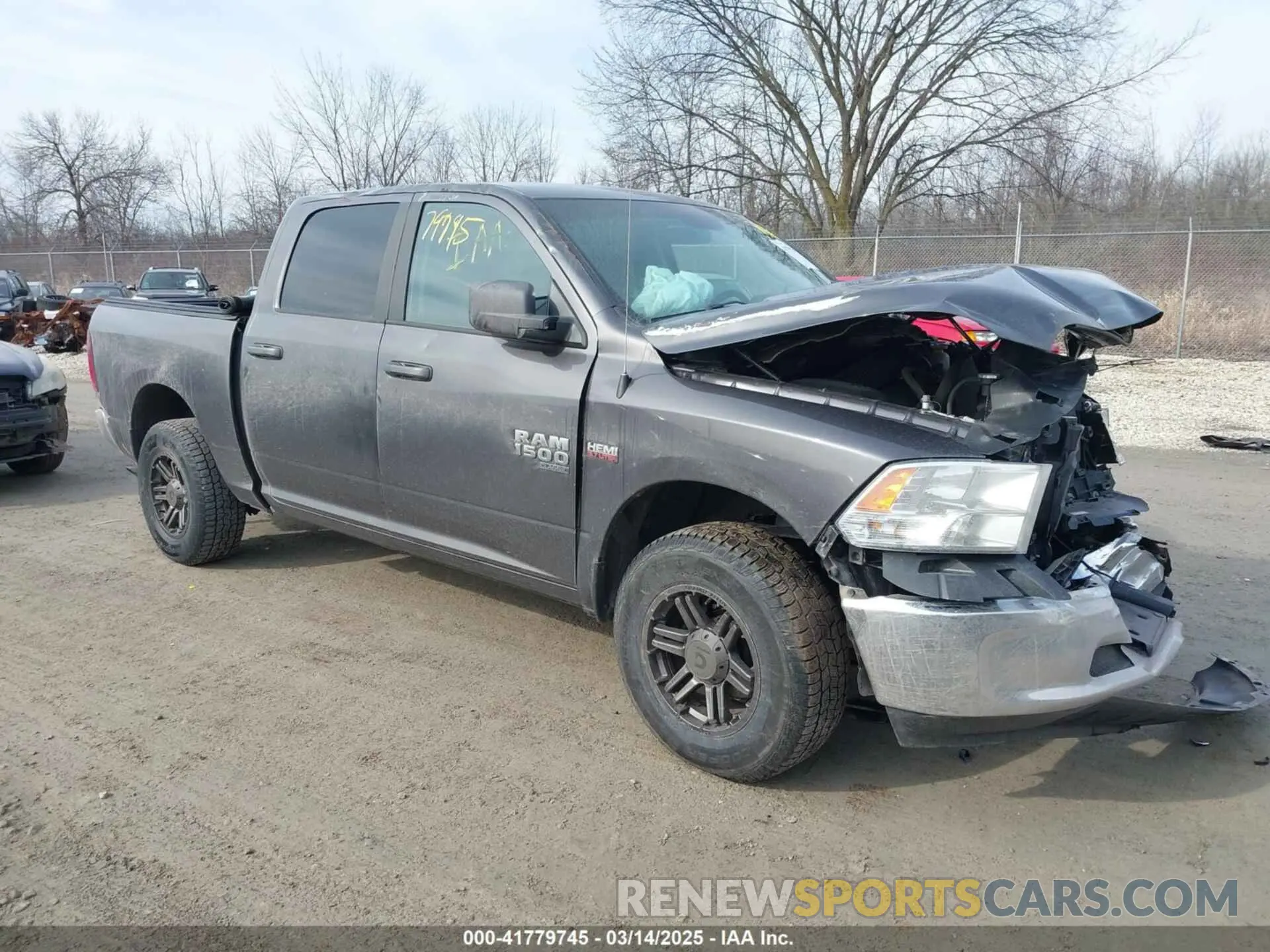 1 Photograph of a damaged car 1C6RR7LT6KS609586 RAM 1500 CLASSIC 2019
