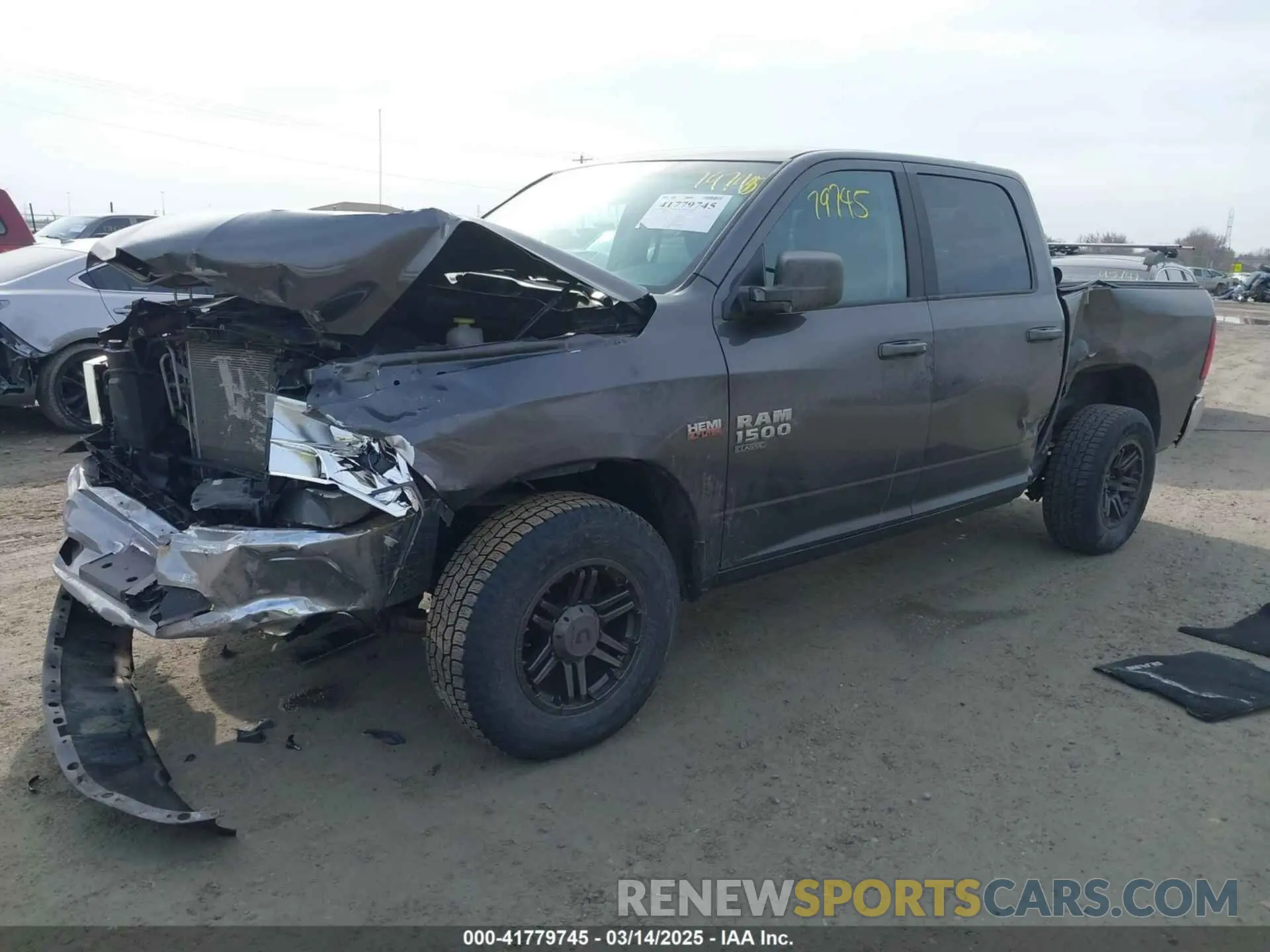 2 Photograph of a damaged car 1C6RR7LT6KS609586 RAM 1500 CLASSIC 2019