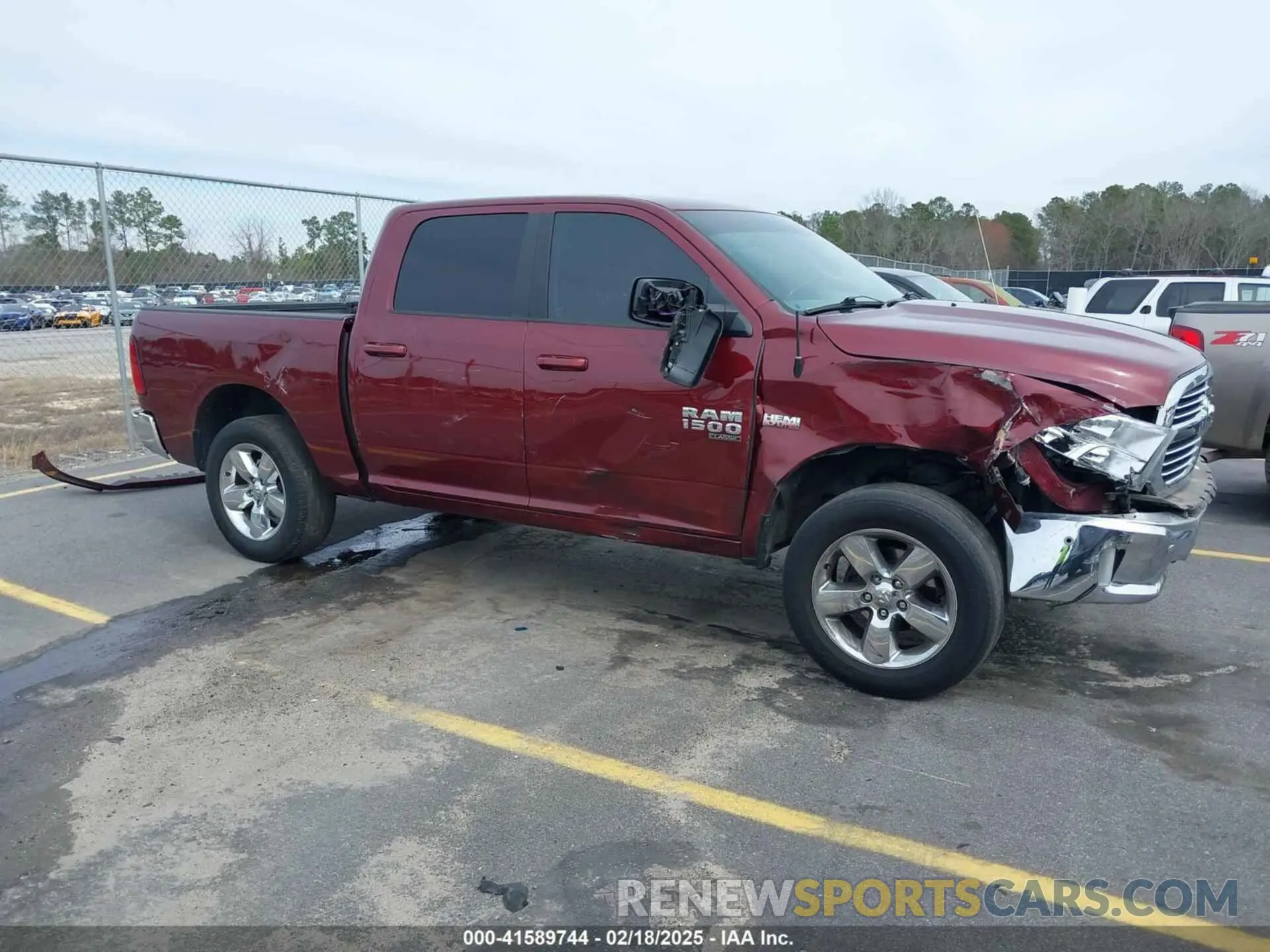 1 Photograph of a damaged car 1C6RR7LT6KS623925 RAM 1500 CLASSIC 2019