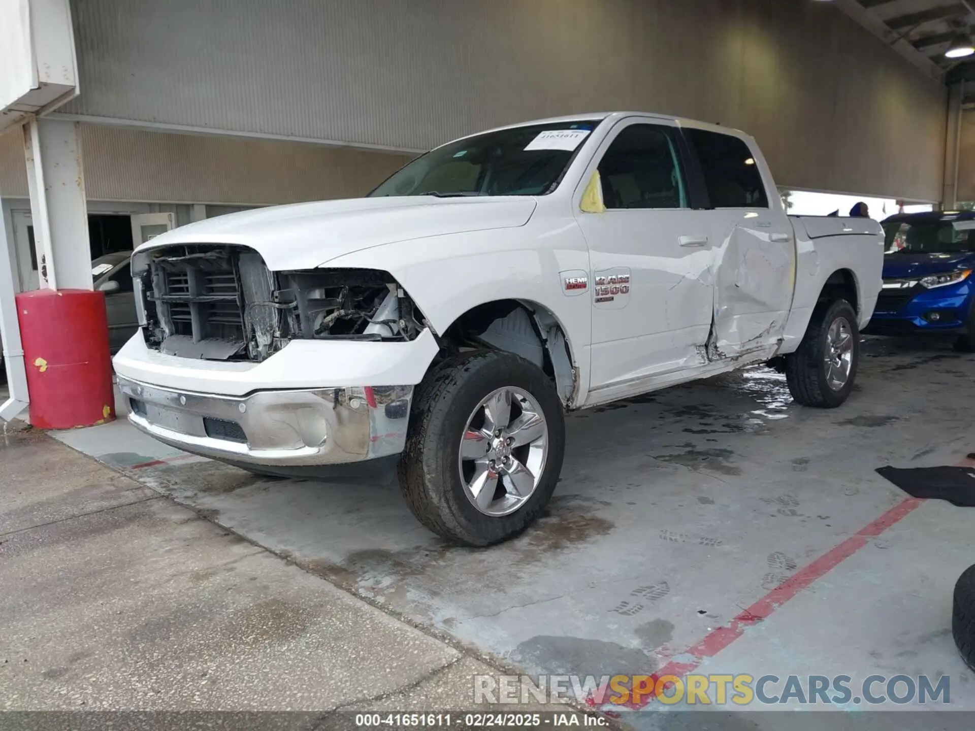 2 Photograph of a damaged car 1C6RR7LT8KS526791 RAM 1500 CLASSIC 2019